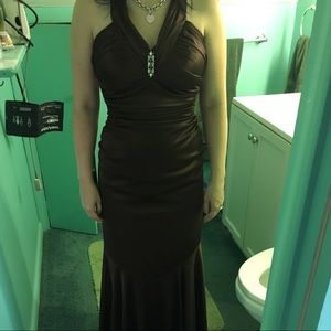 Brown David’s Bridal Dress!